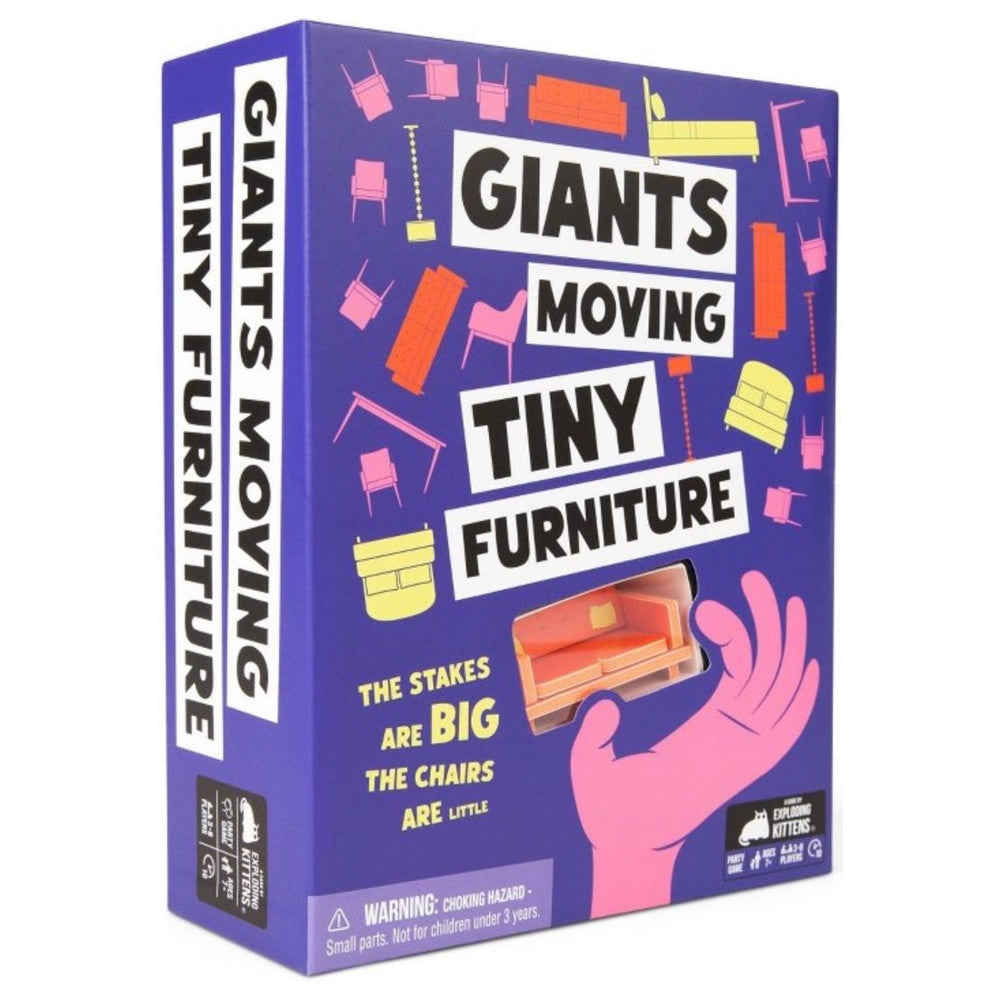 GIANTS MOVING TINY FURNITURE
