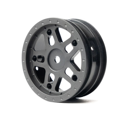 Image of 1/10 Whiplash Front 2.2" 12mm Sprint Car Wheels (2) (Red)