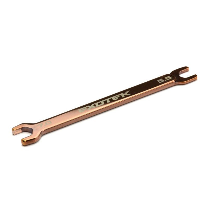 Image of 5.5 / 7.0mm Nut Wrench, Polished Steel