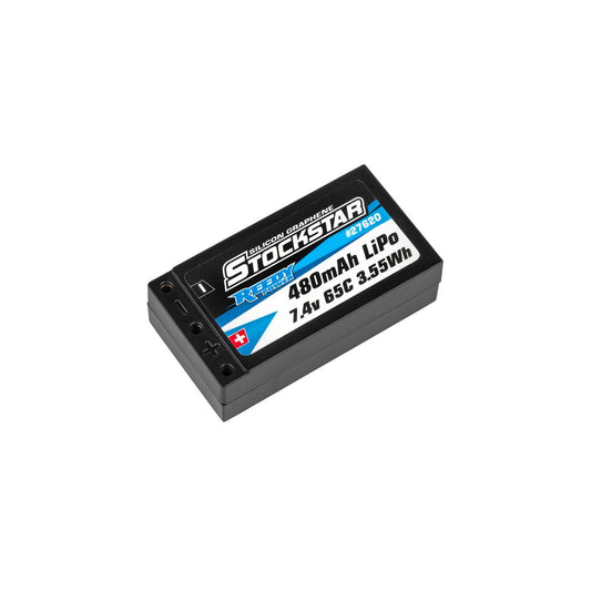 Image of Reedy Stockstar 480mAh 65C 7.4V 1:28 Stick LiPo
