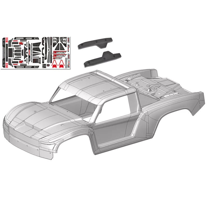 Image of Polycarbonate Body - Shiroi - Clear - Cut - Decals - 1pc