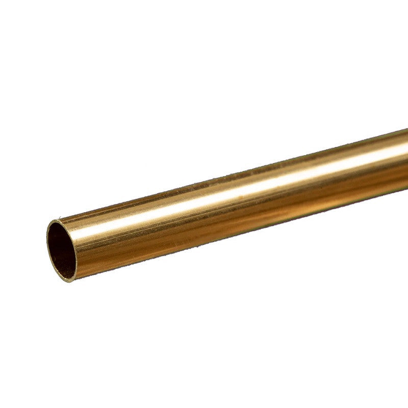 Image of Round Brass Tube: 11/32" OD x 0.014" Wall x 12" Long