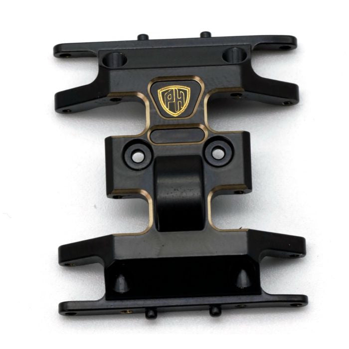 Image of Brass Center Gearbox Skid Plate, for Axial SCX24
