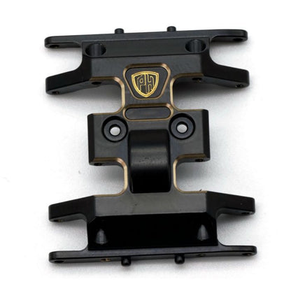 Image of Brass Center Gearbox Skid Plate, for Axial SCX24