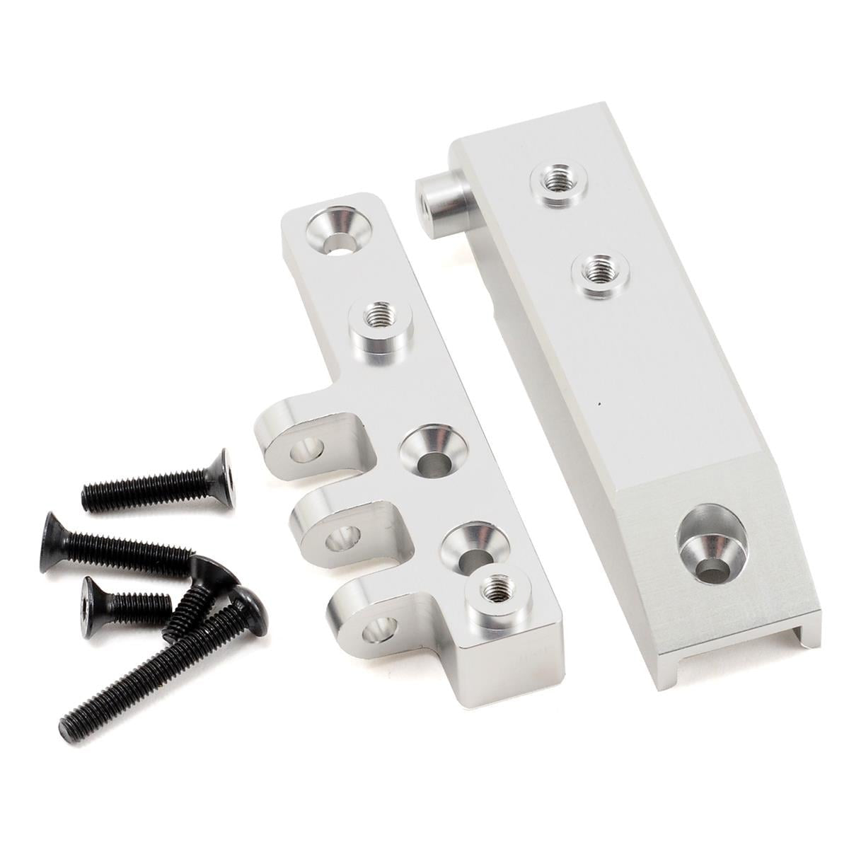 HD ALUMINUM FRONT SERVO MOUNT BLOCK/UPPER LINK MOUNT, SILVER