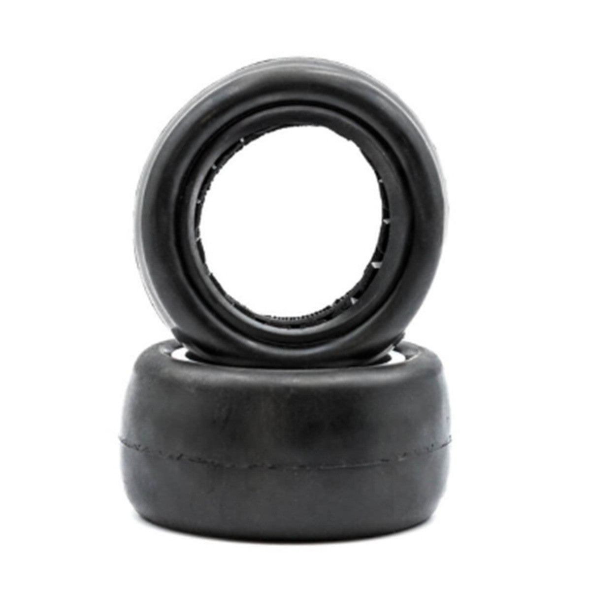 Image of Slick - 2.2" Rear Buggy Tires w/ Inserts, Red, Yellow