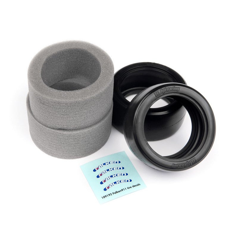 Image of HPI Racing Falken Porsche Rear Slick Tires (2) HPI109157 69x48x34mm