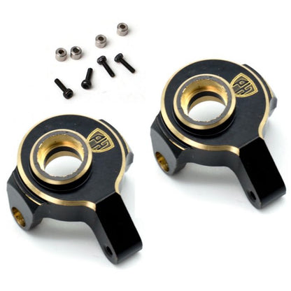 Image of Brass Front Steering Knuckles Upgrade Parts, for Axial SCX24