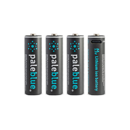 Image of Pale Blue Lithium Ion Rechargeable AA Batteries 4pk