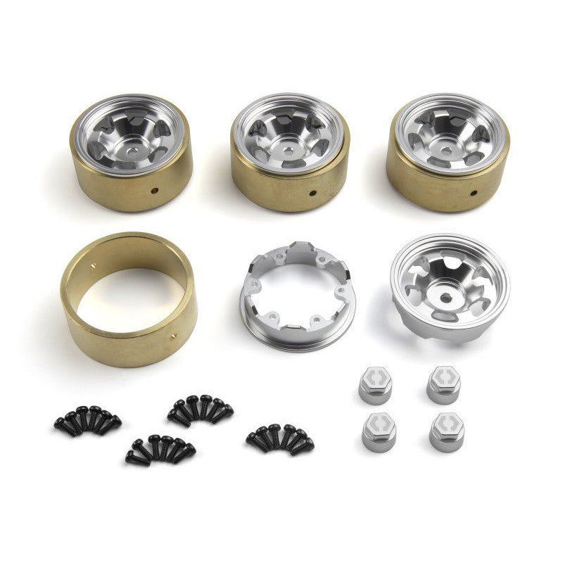 Image of CL-6 Aluminum Wheel 1.2in (Silver/4pcs), Fits Venture18