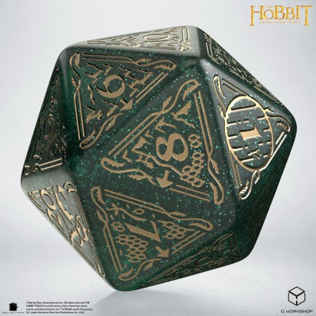 THE HOBBIT SPINDOWN D20 - VERDANT TCG JUMBO DIE (12)
