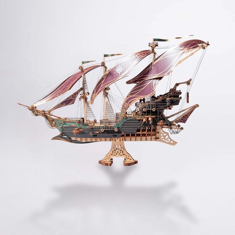 Image of Future Sailing Ship - Purple