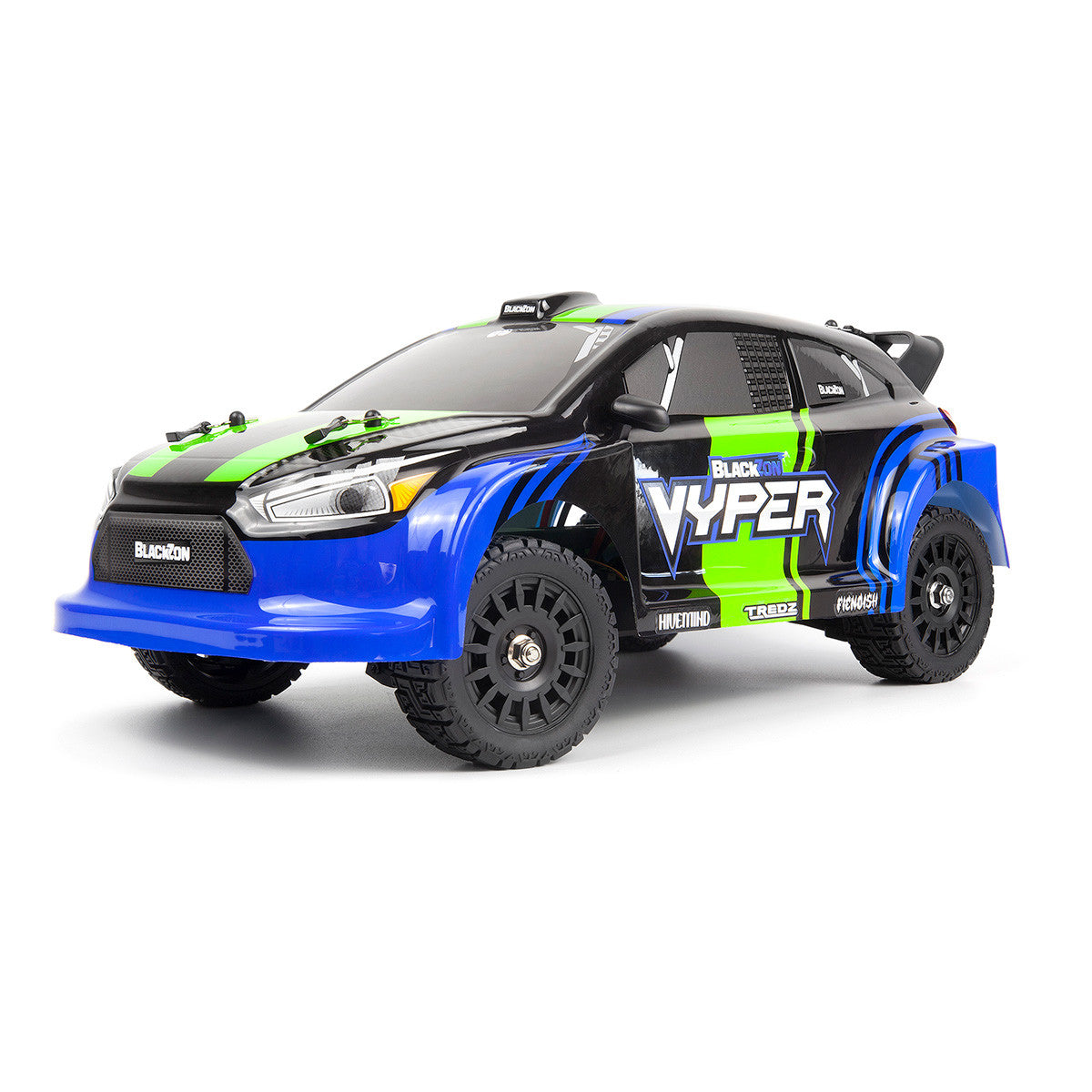 Image of Vyper RX 1/16 4WD Rally Car - Blue/Green