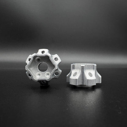 Image of 12mm Hex "DOT" Machined Aluminum Hubs (2) "3 DOT 7mm"