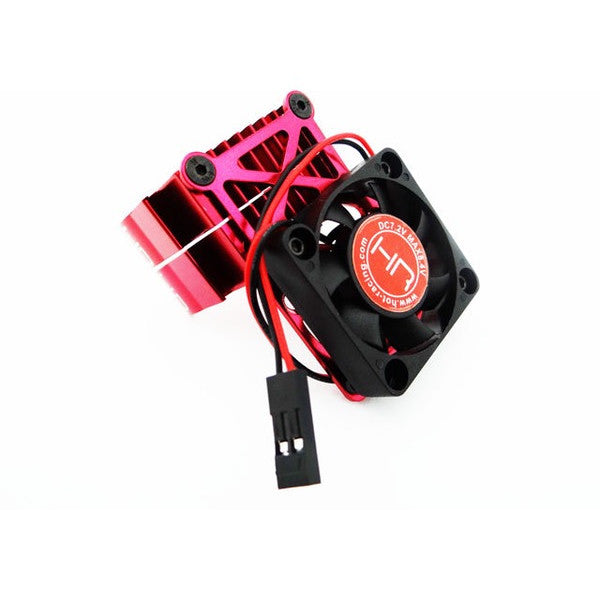 Image of Hot Racing 1/10th Scale Red Multi Mount Fan Heat Sink/36mm Motors HRAMH550TE02