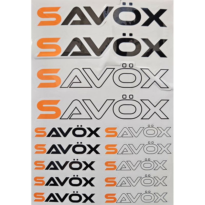 Image of Savox Logo Sticker Sheet 210x150mm
