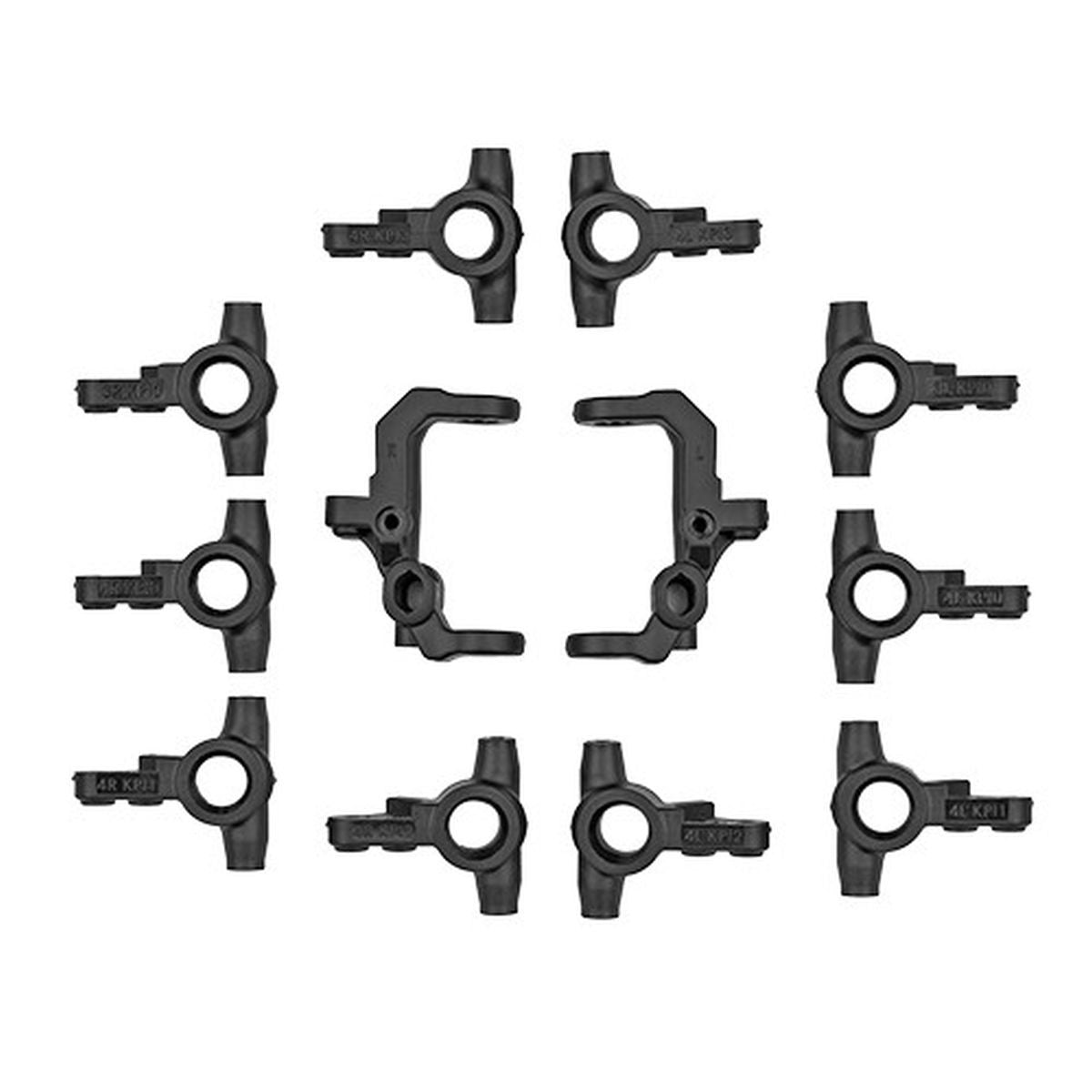 Image of RC10B7 V2 Caster and Steering Blocks