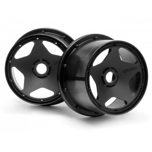 Image of HPI Racing 1/5 Baja 5B Buggy Black Super Star Wheel 120x75mm Rear (2) HPI3226