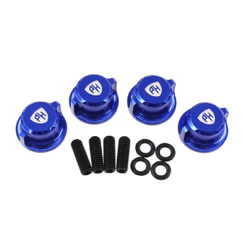 Image of Aluminum Body Mount Thumb Screws Nuts, Blue, for Traxxas