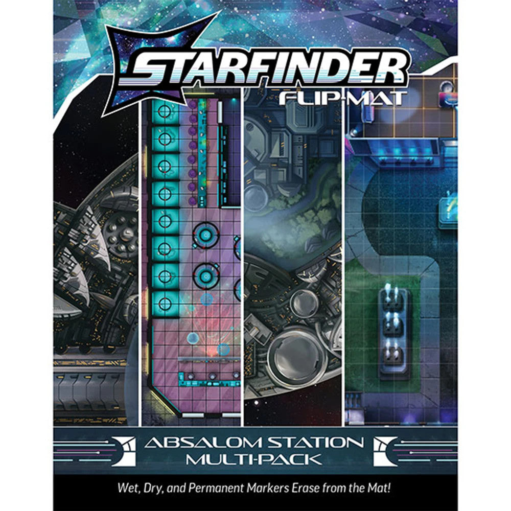 STARFINDER FLIP-MAT ABSALOM STATION MULTI-PACK