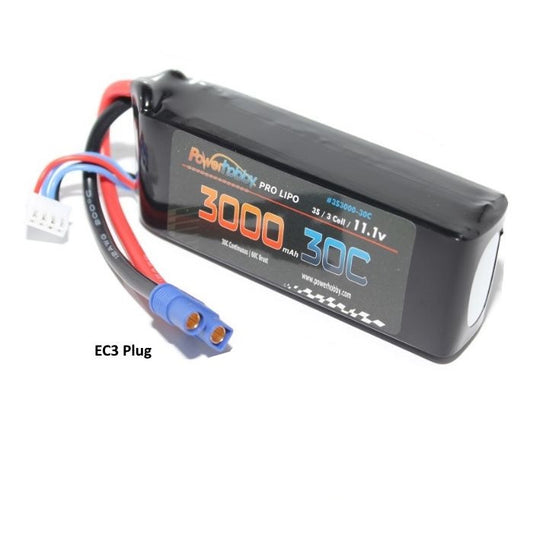 Image of 3S 11.1V 3000MAH 30C W/ EC3