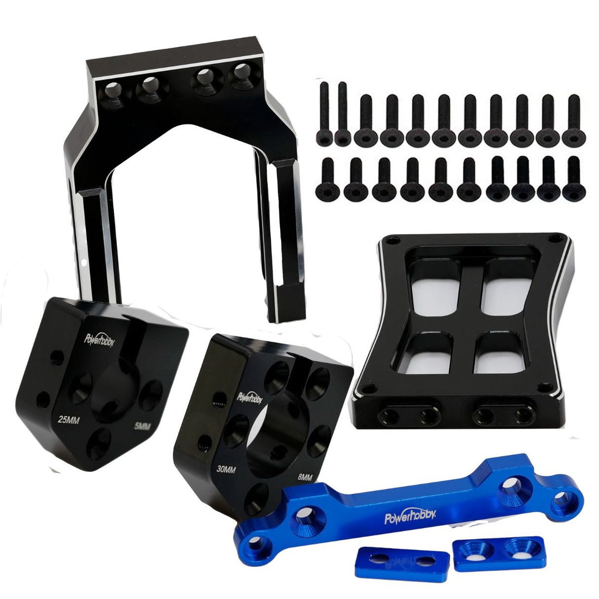 Image of 25mm or 30mm Aluminum Sliding Motor Mount Traxxas X-Maxx