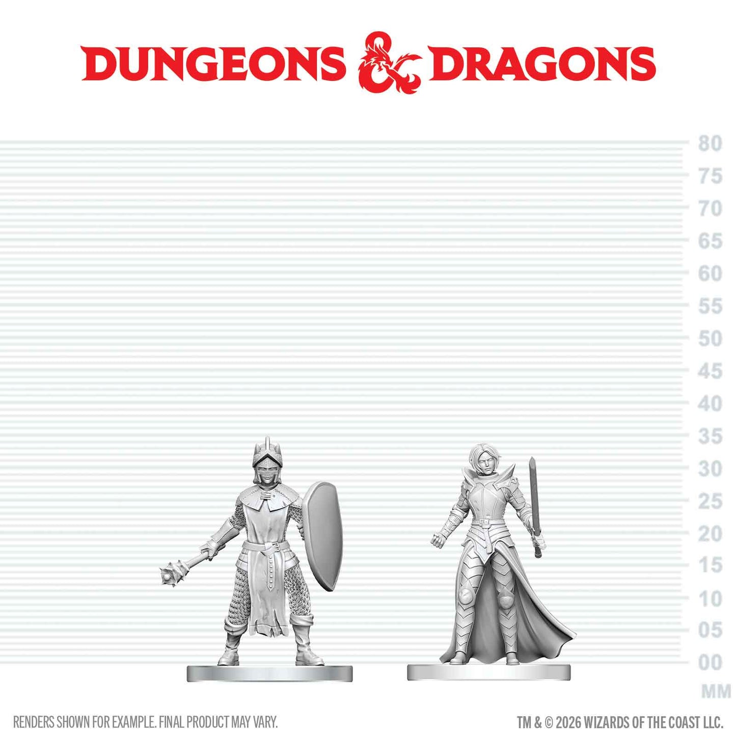 DND NOLZUR'S MARVELOUS UNPAINTED MINIATURES: W29 BLACK GAUNTLET N ZHENTILAR PALADIN OF BANE
