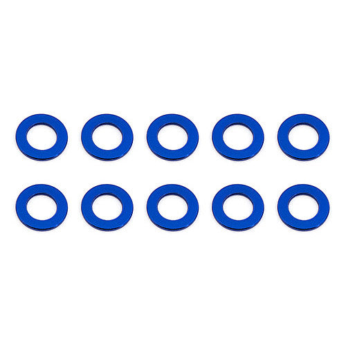 Image of 5.5 X .5mm Ball Stud Washer Blue Aluminum (10)