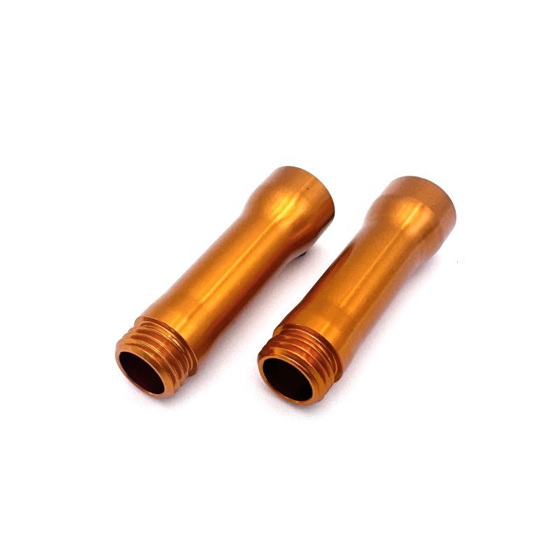 Image of XP Orange Anodized Shock Bodies for 90mm Shocks, 1 pair