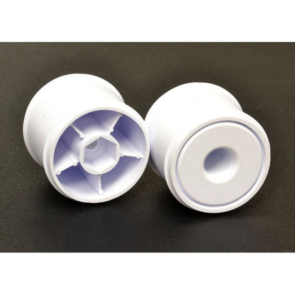 Image of F1 1/10 Disk Wheels, Rear, White, 1 Pair for Use with F1