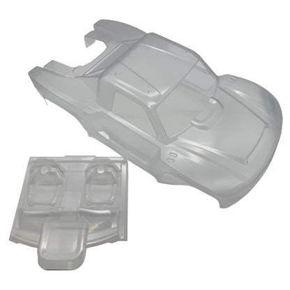 Image of 1/10 Clear Short Course Truck Body Shell (w/ Interior