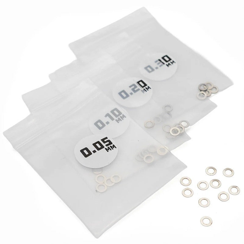 Image of MicroTune Shims - 3mm ID x 0.05, 0.10, 0.20, 0.30 - 10pcs