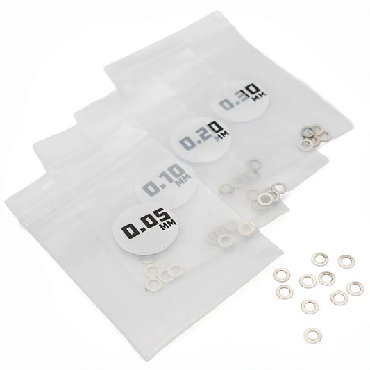 Image of MicroTune Shims - 3mm ID x 0.05, 0.10, 0.20, 0.30 - 10pcs