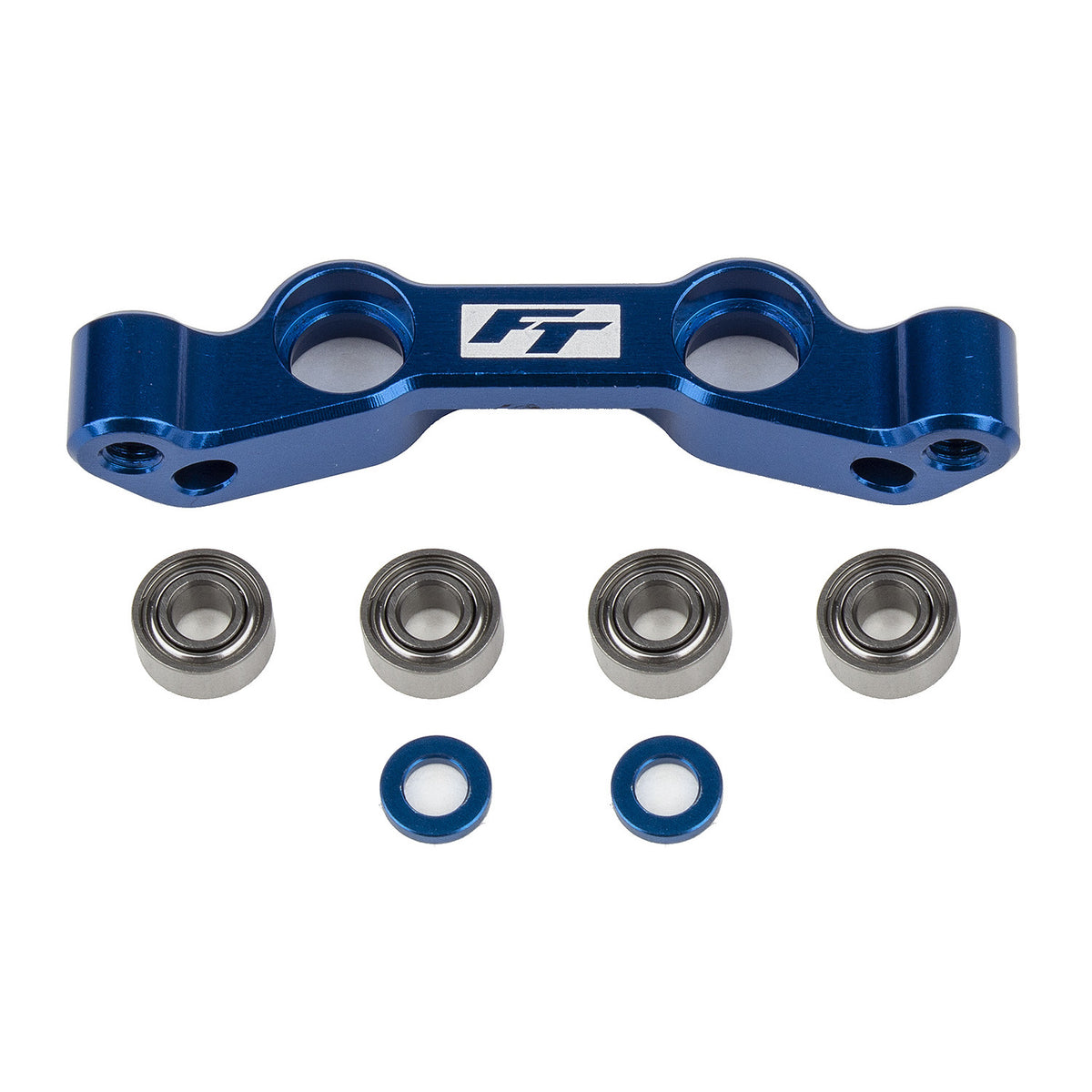 Image of RC10B6.4 FT Steering Rack, Blue Aluminum