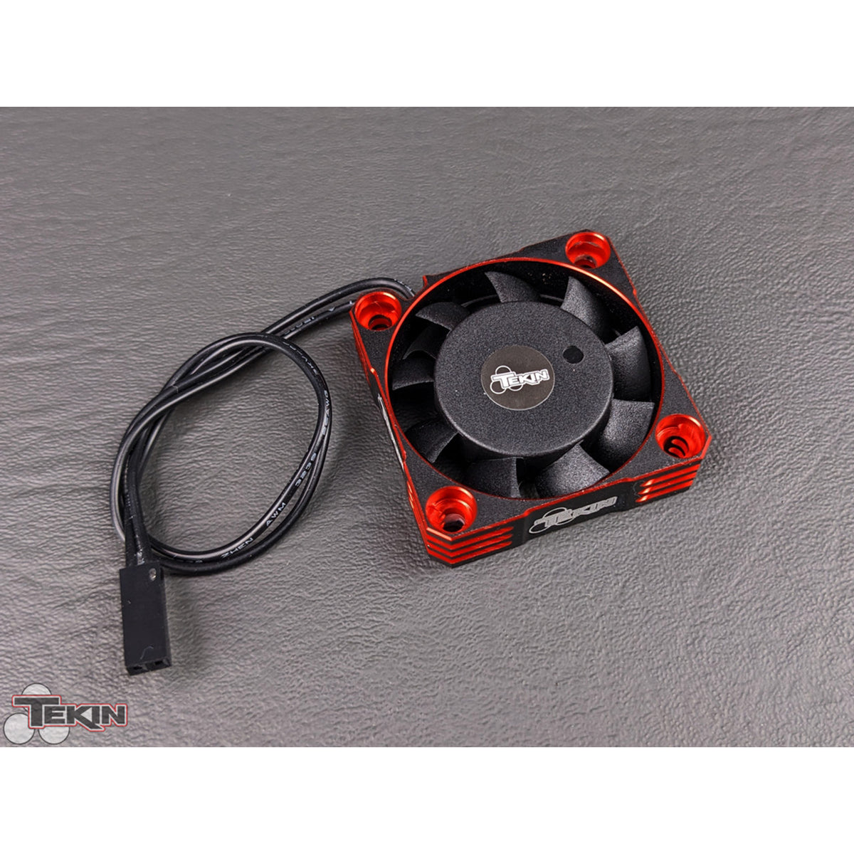Image of Fan 40x40x10 Hiflow Black/Red 2pin 2.5mm Plugx180mm x 26awg