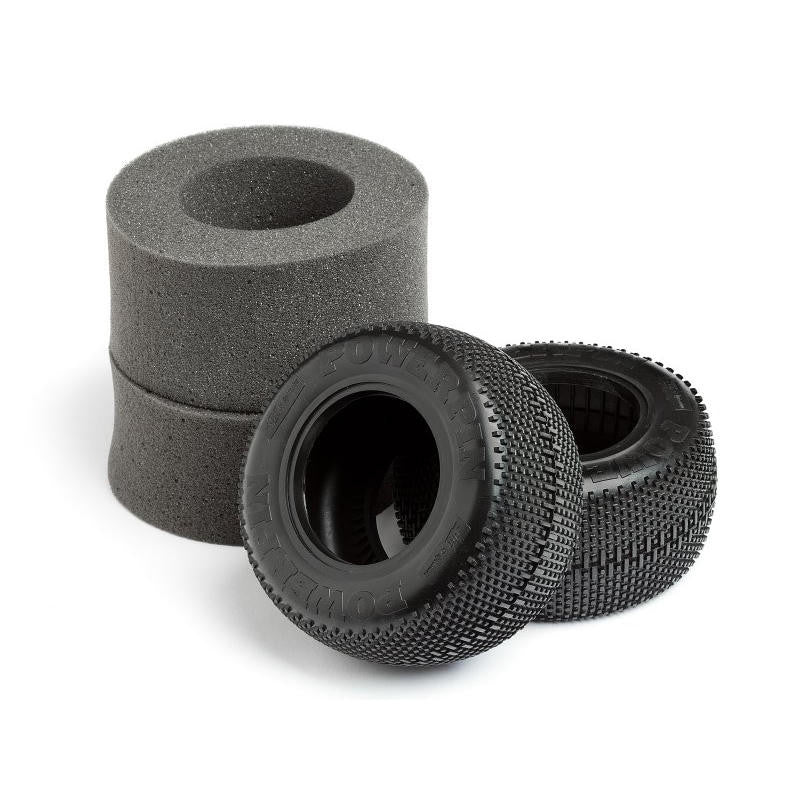 Powerpin 2.2 Inch MT Tire, White, (2pcs)