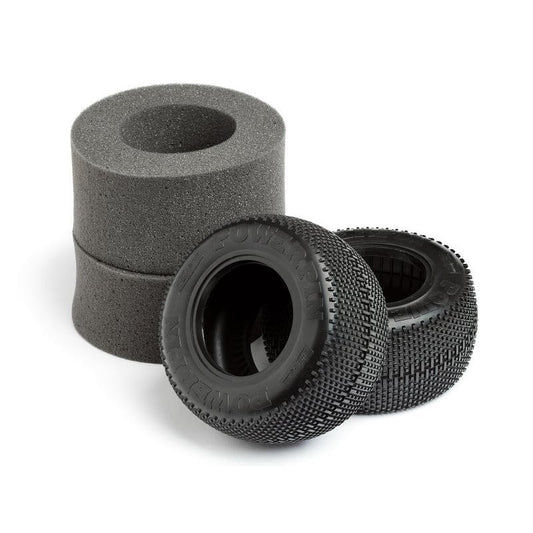 Powerpin 2.2 Inch MT Tire, White, (2pcs)