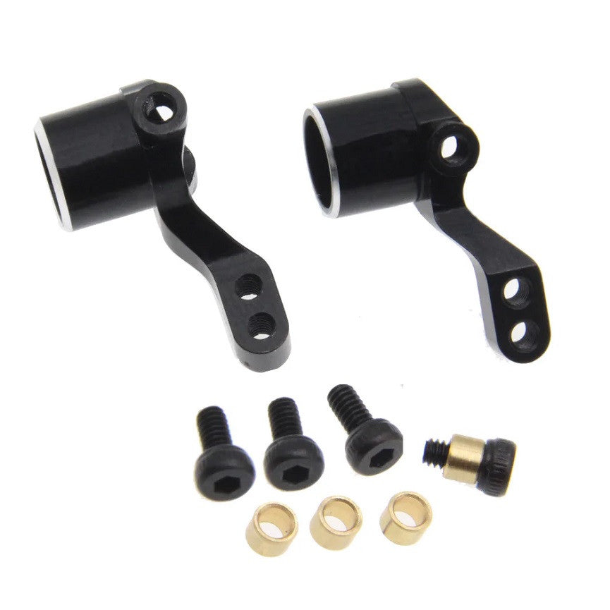 Image of Aluminum Knuckle Arm, Black, for Kyosho Mini-Z MB-010