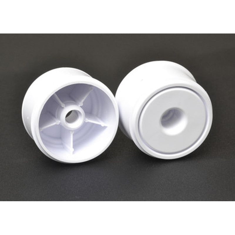 Image of F1 1/10 Disk Wheels, Front, White, 1 Pair for Use with F1