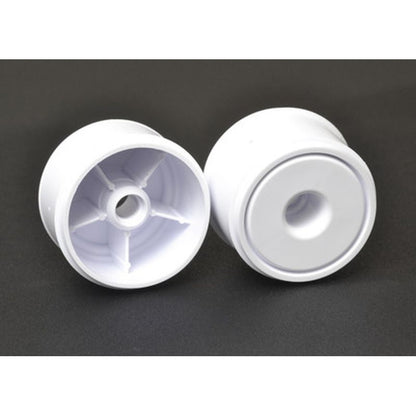 Image of F1 1/10 Disk Wheels, Front, White, 1 Pair for Use with F1