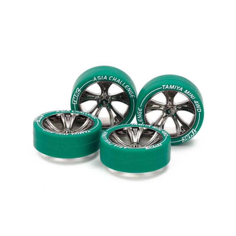 Image of Small Diameter Low-Profile Tire & Black Plated A-Spoke