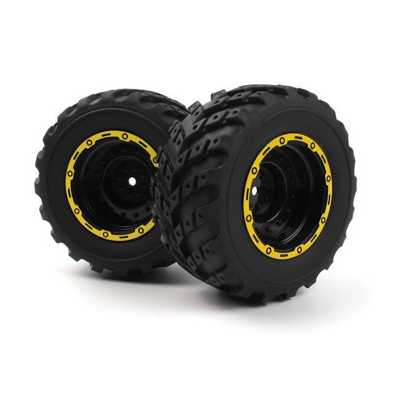 Image of Smyter MT Wheels/Tires Assembled (Yellow/2pcs)