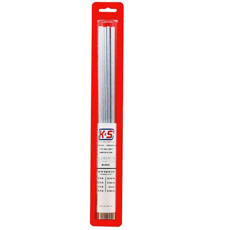 Image of Round Aluminum Telescopic Tubing Assortment