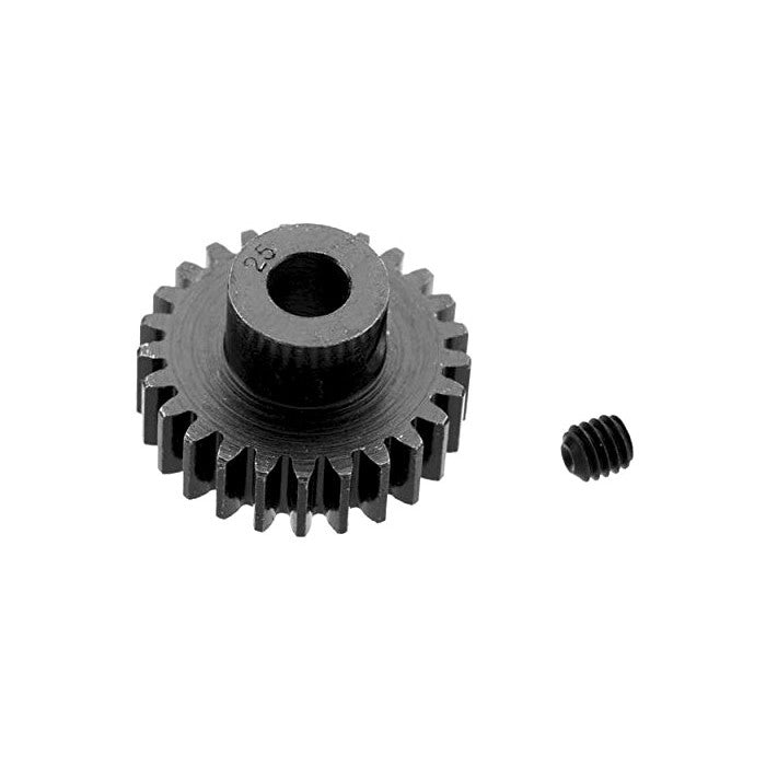 Image of Robinson Racing Blackened Steel 32P 25T 5mm Bore Pinion Gear RRP8625 (0.8M)