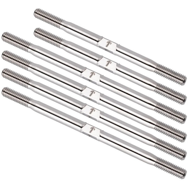 Image of Pro Duty Titanium Turnbuckle Set - Raw Titanium - AE T7 &