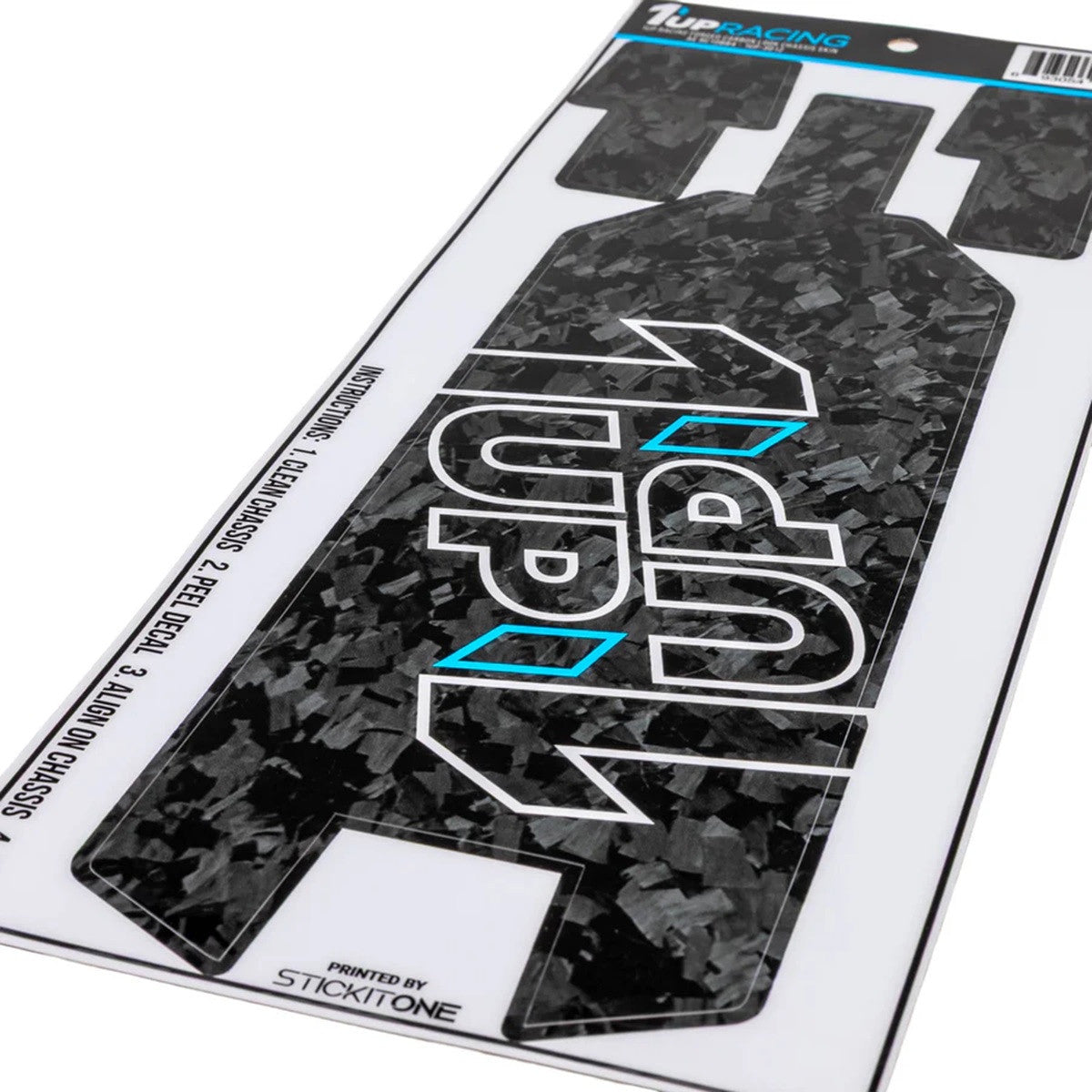 Image of Forged Carbon Look Chassis Skin - AE RC10B84