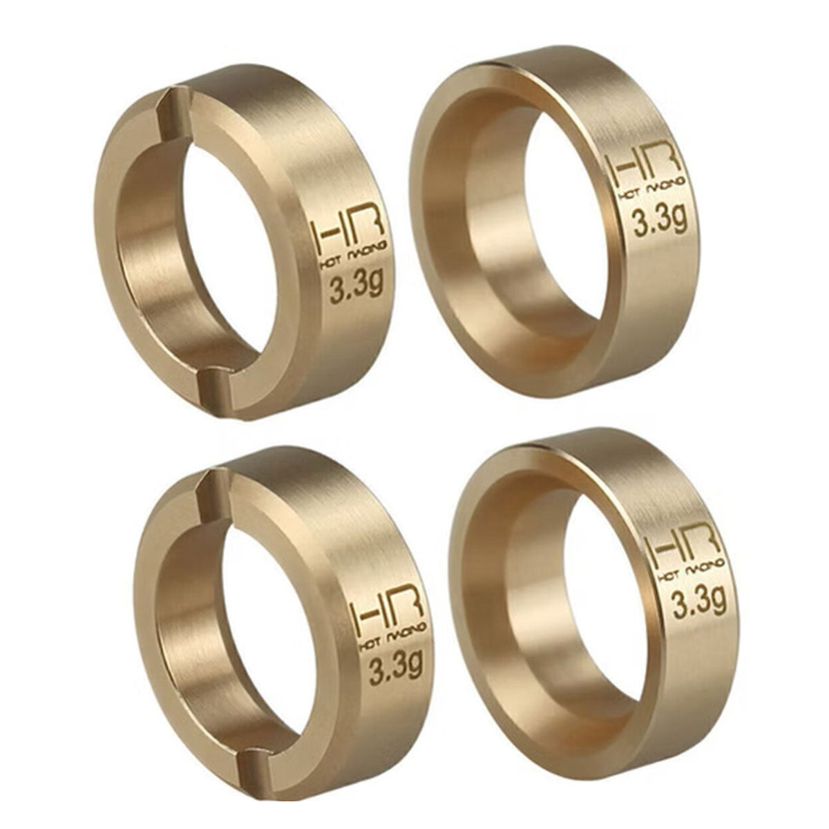 Image of 3.6g Brass Wheel Weights, SCX30