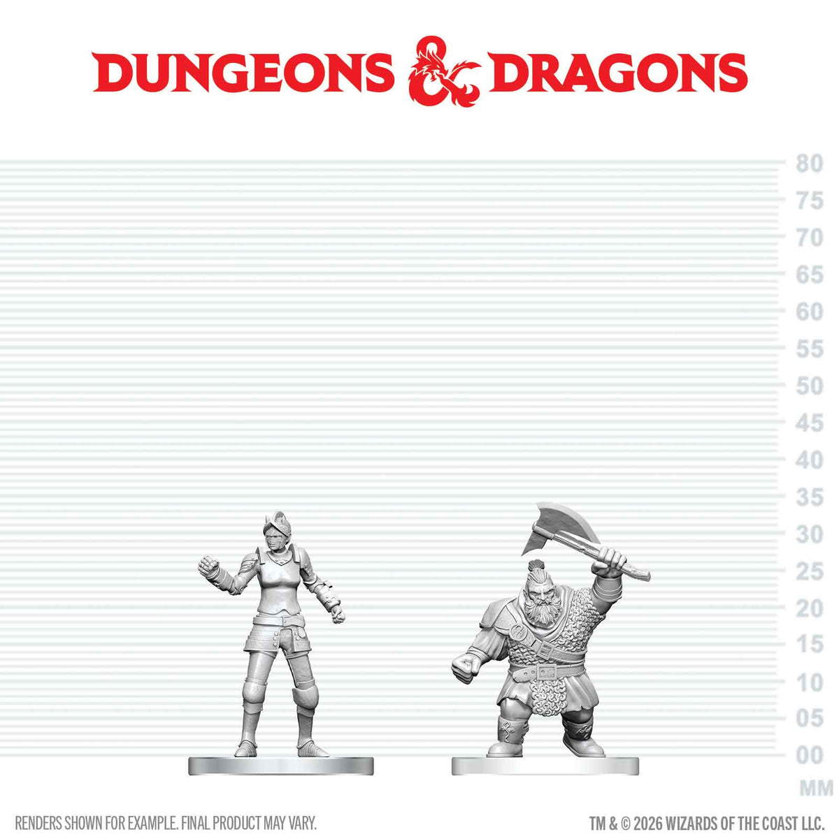 DND NOLZUR'S MARVELOUS UNPAINTED MINIATURES: W29 CULTIST OF BANE N DWARF ZHENTILAR SOLDIER