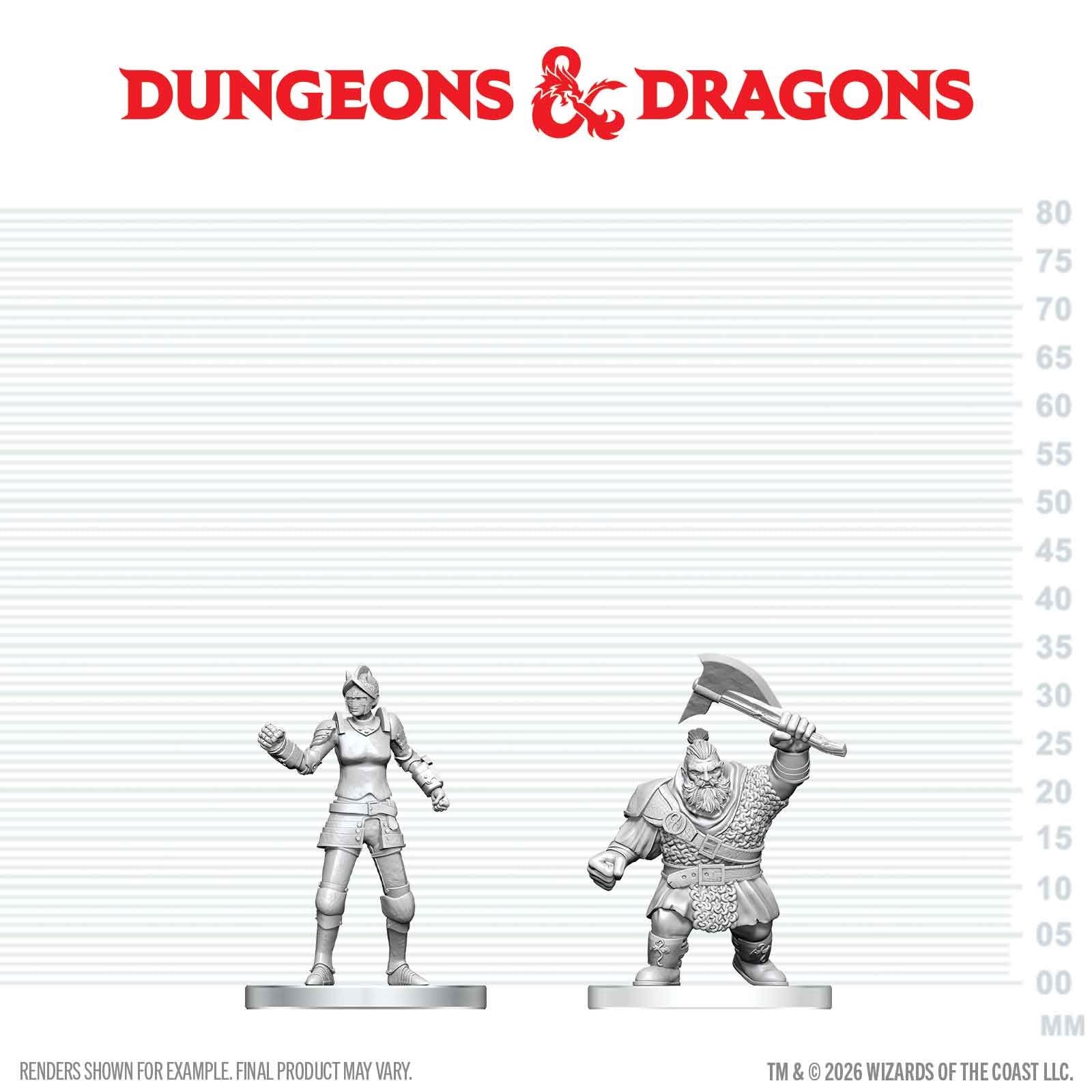 DND NOLZUR'S MARVELOUS UNPAINTED MINIATURES: W29 CULTIST OF BANE N DWARF ZHENTILAR SOLDIER