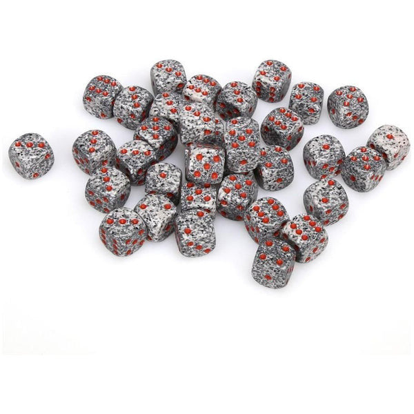 d6 Cube 12mm Speckled Granite (36)